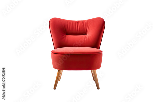 Elegant Slipper Chair Isolated On Transparent Background