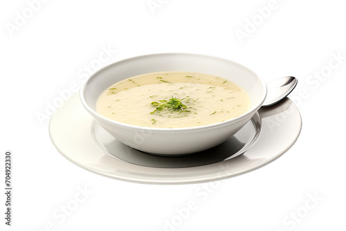 Modern Spouted Soup Plate Isolated On Transparent Background