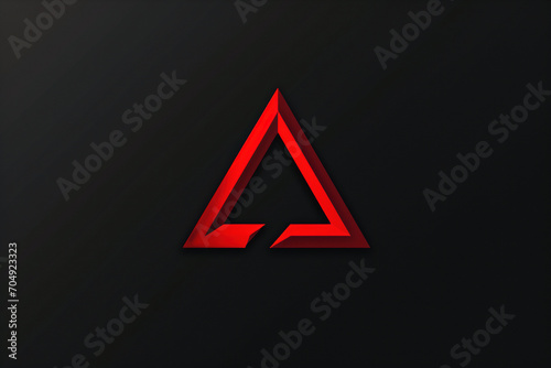 Beautiful and unique triangle logo. photo