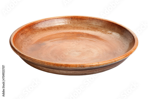 Stoneware Dinner Plate Isolated On Transparent Background