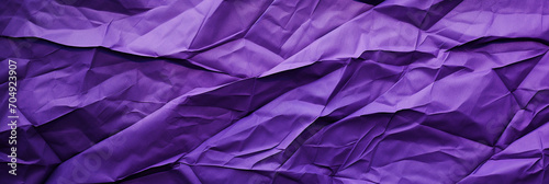 Purple color crumpled paper texture background - ai generative