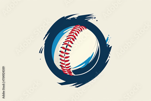 A beautiful and unique baseball logo.