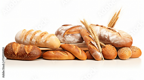 Bread and various rolls