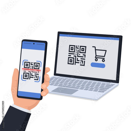 Online shopping and QR code payments