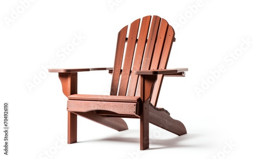 Adirondack Chair isolated on white background.