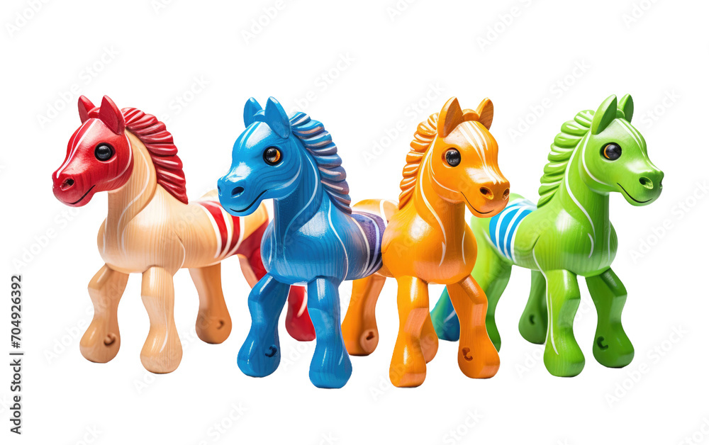 Equine Infant Playthings isolated on transparent Background