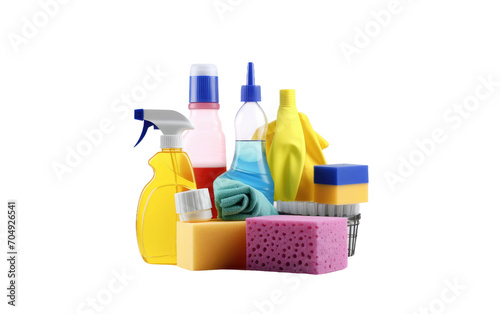 Cleaning Solutions for Your Home isolated on transparent Background