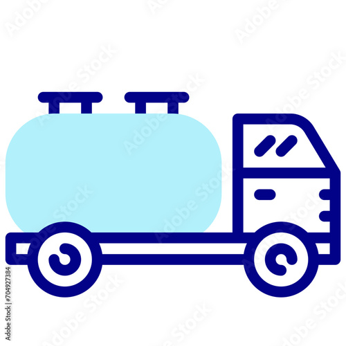 fuel truck ector icon
