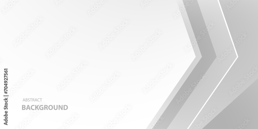 White and gray arrow concept technology abstract background. vector illustration	