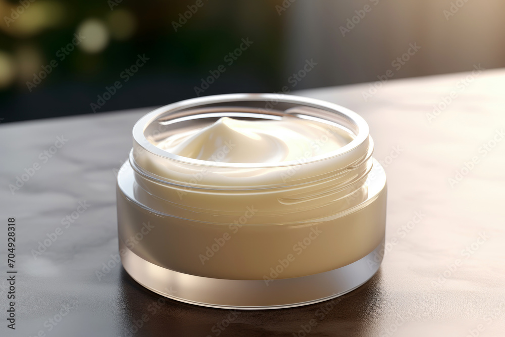 jar of cosmetic cream