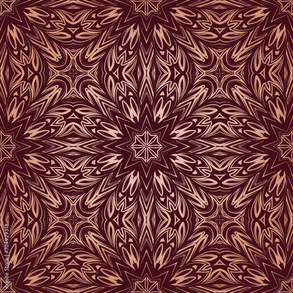 Art seamless ornamental lace pattern. Mandala pattern. Vector Art seamless ornamental lace pattern. Mandala pattern. Vector