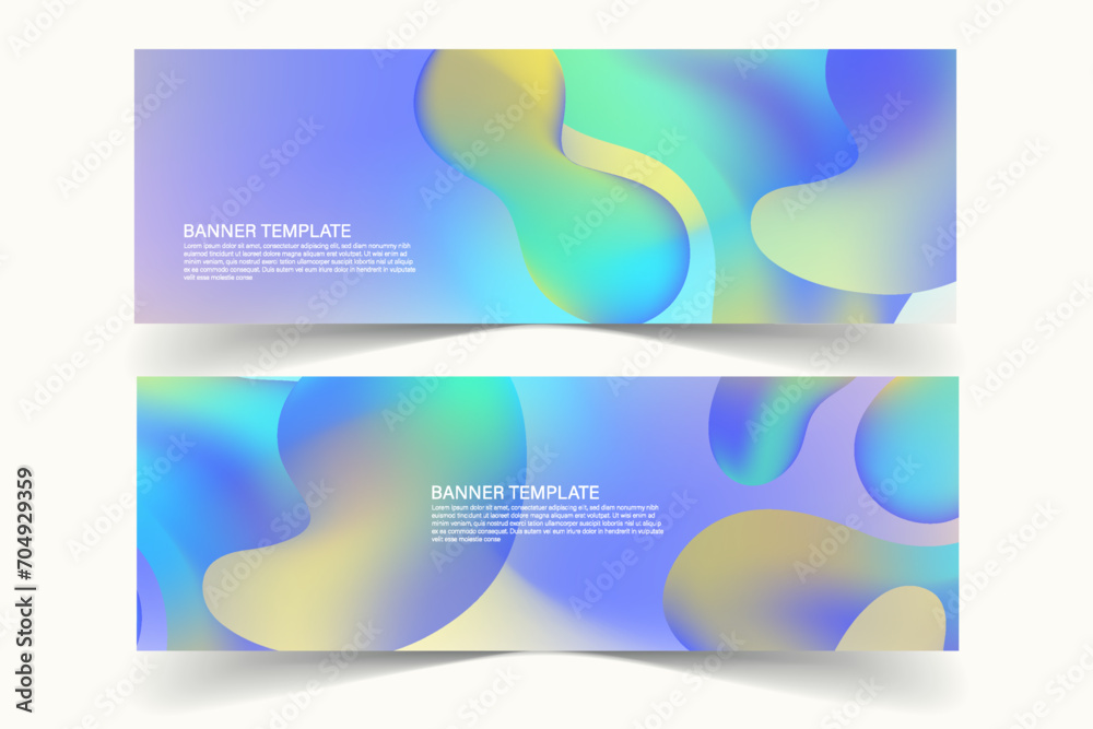 Fototapeta premium Abstract banner background design templates