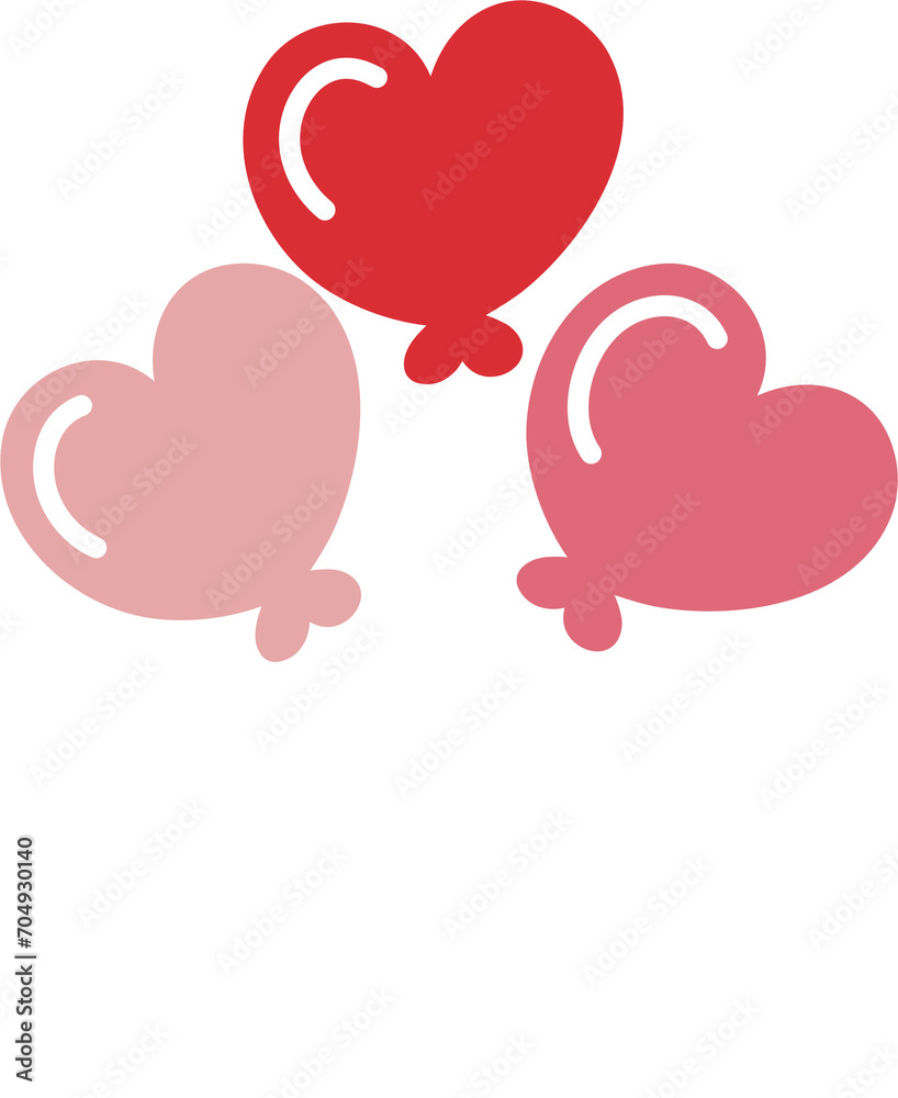 hand drawn valentine element cute flat illustration hand drawn valentine element cute flat illustration