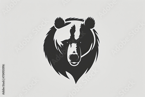 Beautiful and unique bear logo. photo