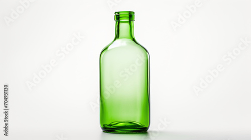 Glass bottle isolated on white background