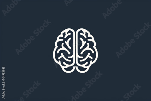 Beautiful and unique brain logo.