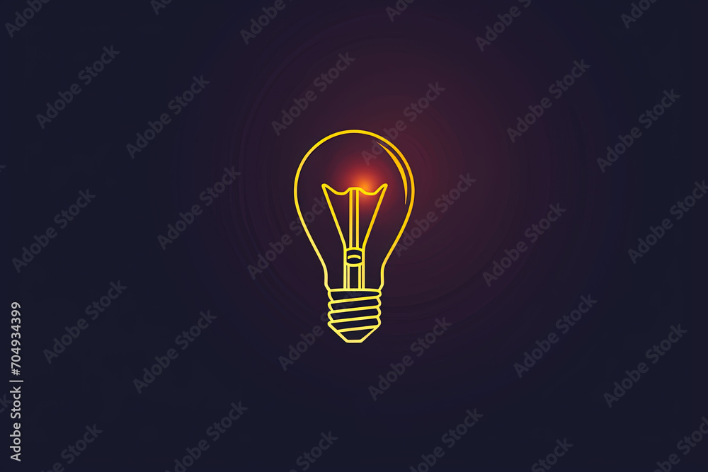 Beautiful and unique light bulb logo.