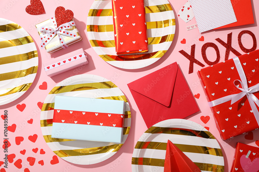 Obraz premium Festive accessories for the party, for Valentine's Day
