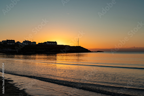 sunset at Trearddur Bay anglesey 