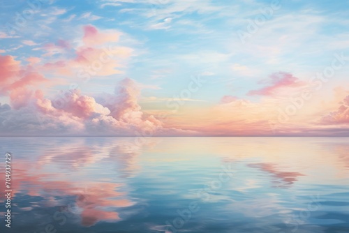  a large body of water with clouds in the sky and a boat in the water in the middle of the water.