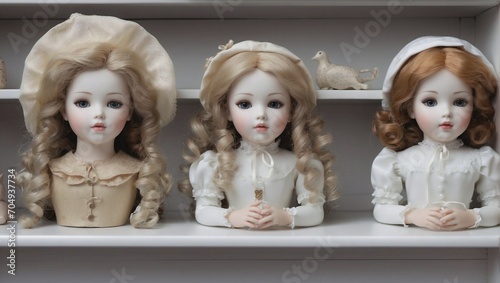the details of the parcel dolls lie on the shelf
