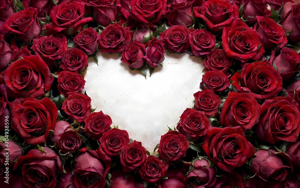 Whispers of Love A Captivating Symphony in Red Roses for Valentine's Day ai generated
