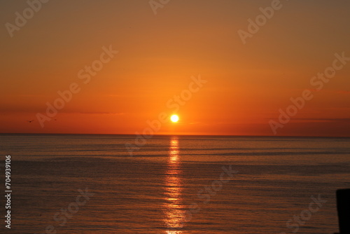 日本海に沈む夕陽