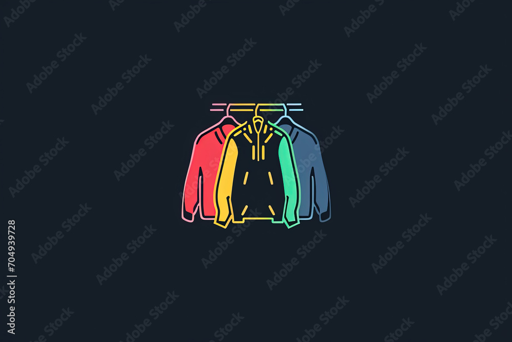 Elegant and unique outerwear logo. Elegant and unique outerwear logo.