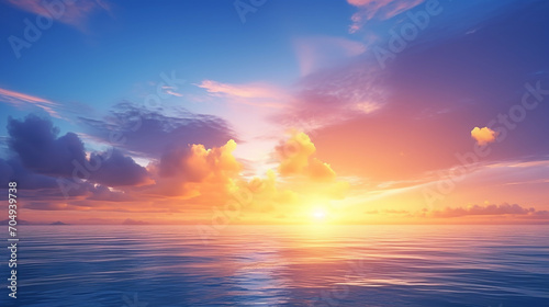 natural background concept sunset blue sky and cloud