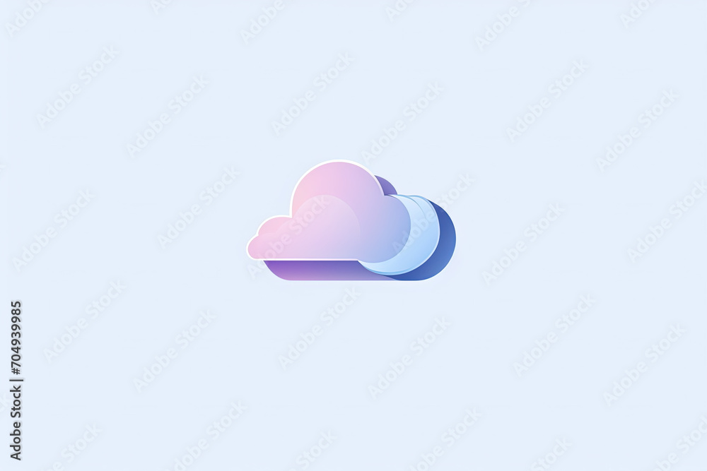 Elegant and unique cloud logo. Elegant and unique cloud logo.