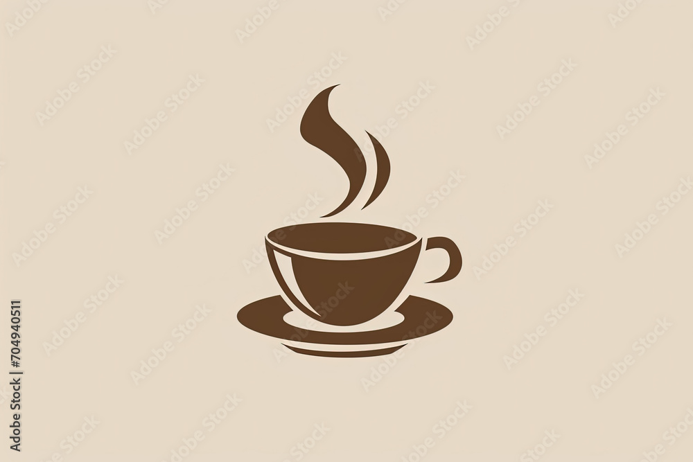 Elegant and unique coffee cup logo. Elegant and unique coffee cup logo.