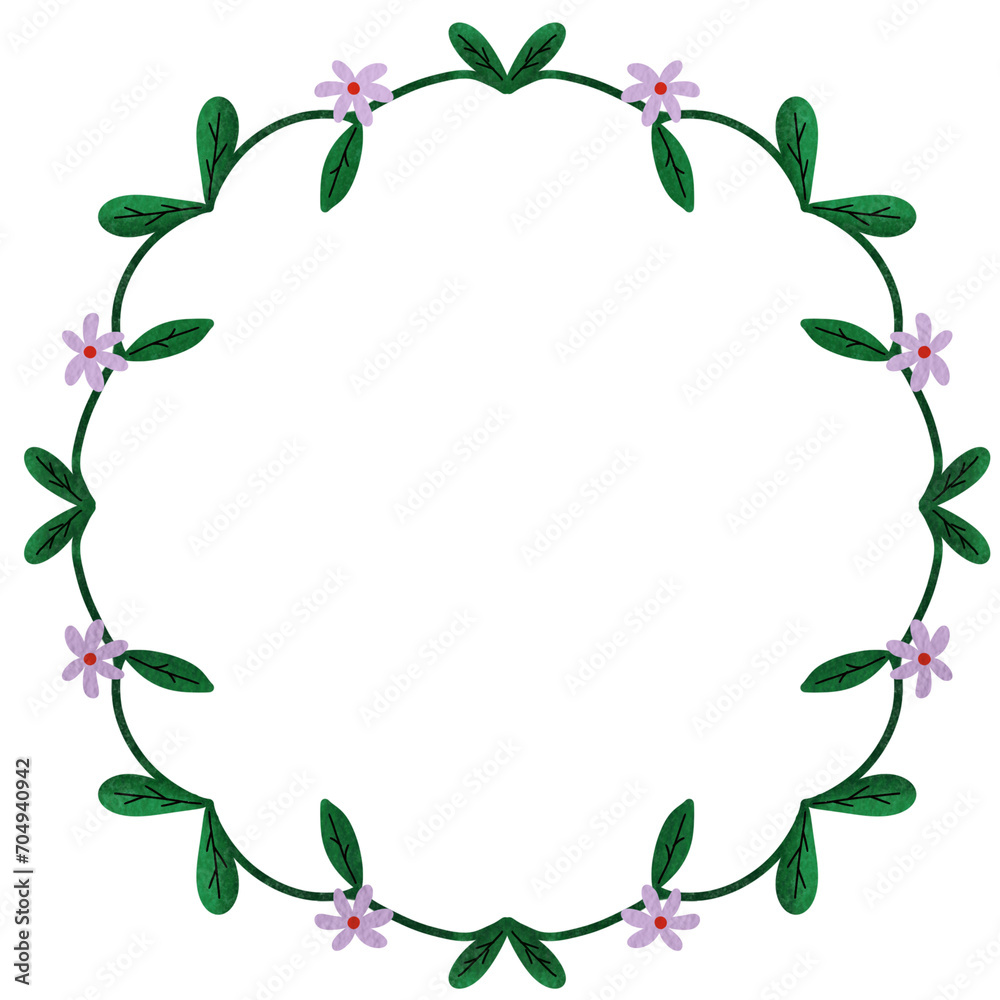 Fototapeta premium Floral wreath