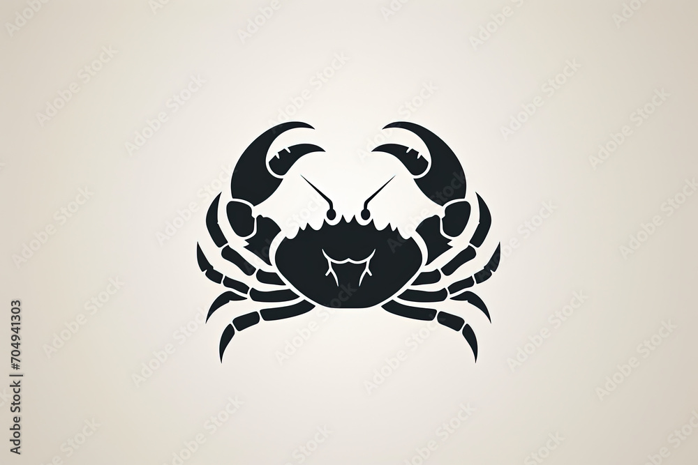 Elegant and unique crab logo. Elegant and unique crab logo.