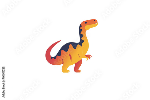 Elegant and unique dinosaur logo.