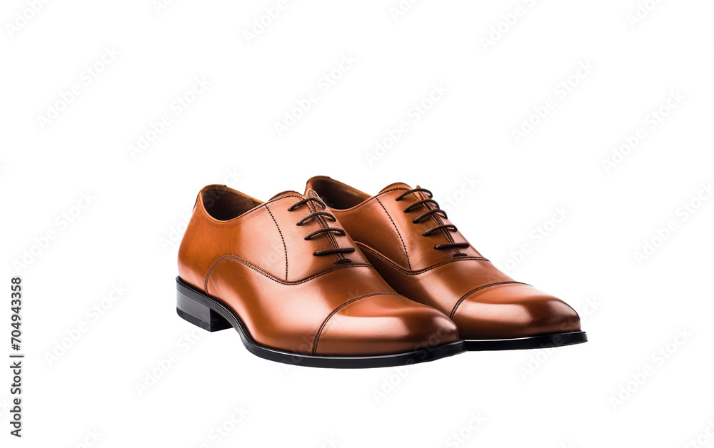 Genuine Leather Footwear isolated on transparent Background