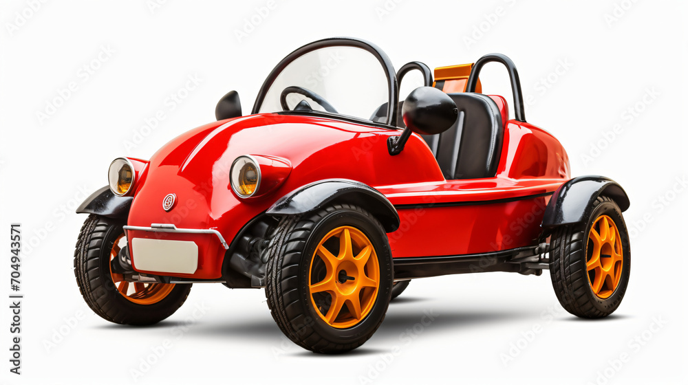 New buggy car isolated over white background