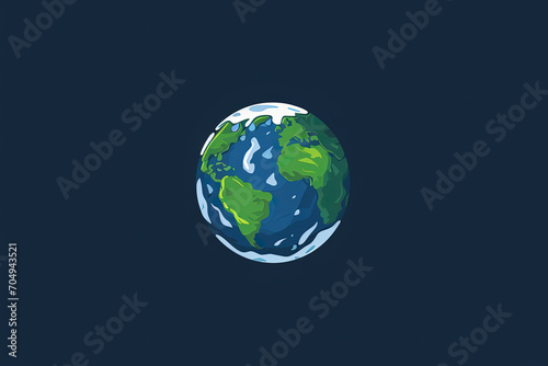 Elegant and unique earth logo.