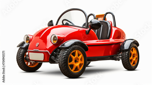 New buggy car isolated over white background