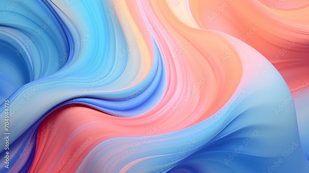A painter's brush moves with fluid grace, bringing calming forms to life on canvas A painter's brush moves with fluid grace, bringing calming forms to life on canvas