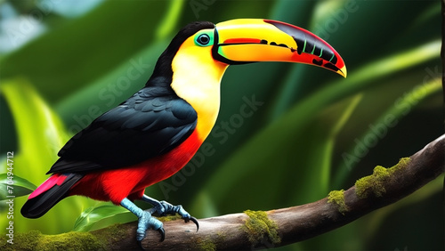 Tropical Harmony: Toucans in their Natural Haven