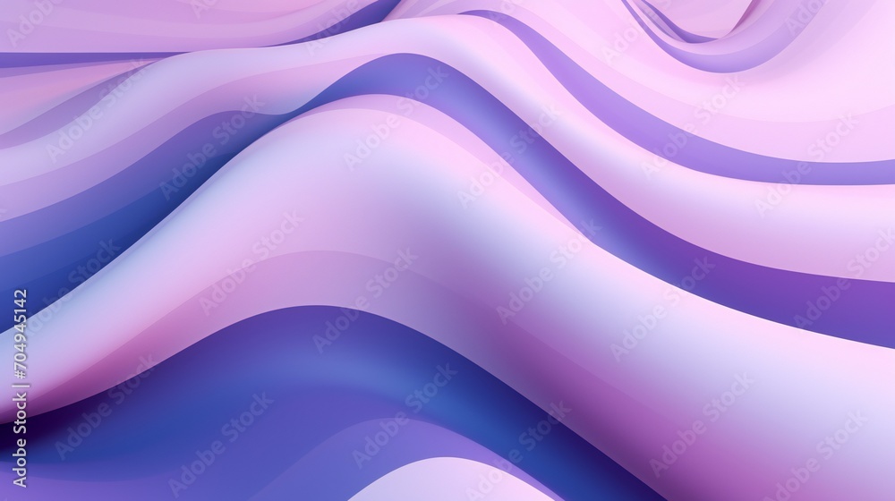 Abstract 3D waves ripple in harmonious patterns when viewed from above ...