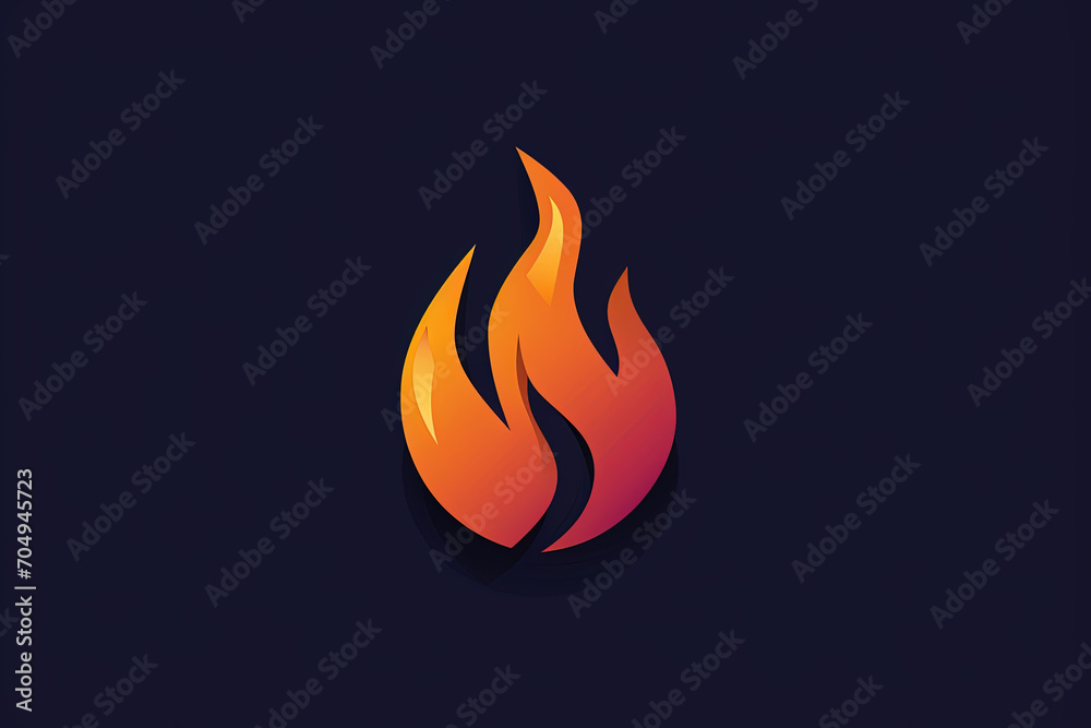 Elegant and unique flame logo. Elegant and unique flame logo.