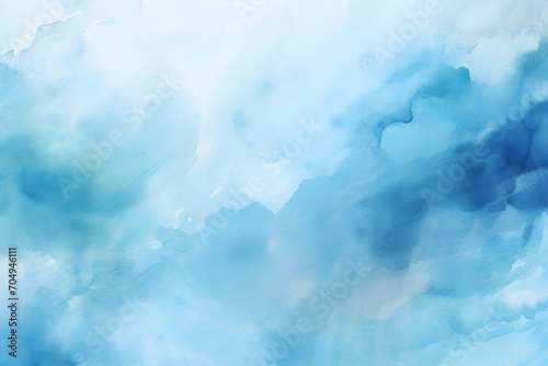 Abstract blue water color splash stroke isolated on white background