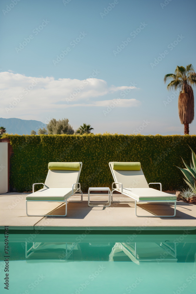 Fototapeta premium Poolside Repose