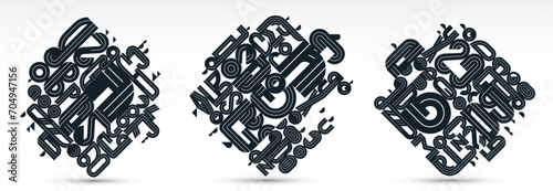 Abstract modern vector tren...