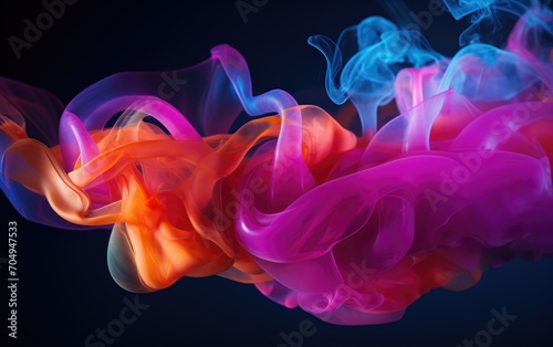 The interplay of emotions as they manifest in the form of vivid, abstract smoke sculptures
