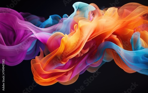 The interplay of emotions as they manifest in the form of vivid, abstract smoke sculptures
