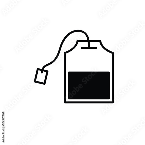 Teabag  icon, tea bag packet  icon  vector . Cup of  tea tea