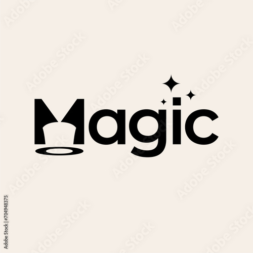 MAGIC LETTERING LETTER MARK LOGO VECTOR ICON ILLUSTRATION