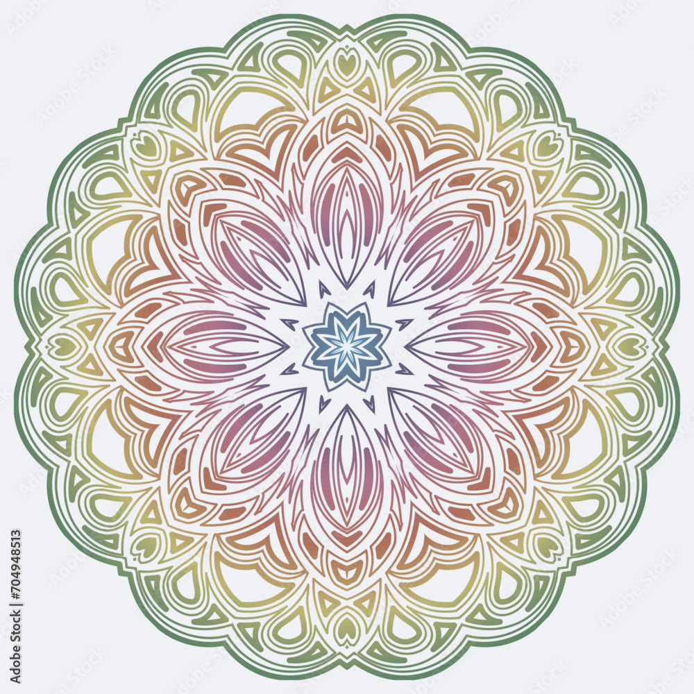 Mandala. Great for fabric and textile, wallpaper, packaging or any desired idea. Vector,